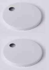 Seat Bracket Cover plate Matte White (pair)