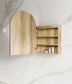 LED Archie Shaving Cabinet Natural Oak