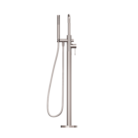 OPAL FREESTANDING BATH MIXER WITH HAND SHOWER BRUSHED NICKEL