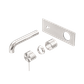 MECCA WALL BASIN/BATH MIXER 185MM TRIM KITS ONLY BRUSHED NICKEL