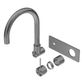 MECCA WALL BASIN/BATH MIXER SWIVEL SPOUT HANDLE UP TRIM KITS ONLY GUN METAL