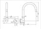 MECCA WALL BASIN/BATH MIXER SWIVEL SPOUT TRIM KITS ONLY BRUSHED GOLD