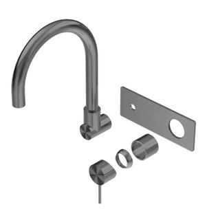 MECCA WALL BASIN/BATH MIXER SWIVEL SPOUT TRIM KITS ONLY GUN METAL