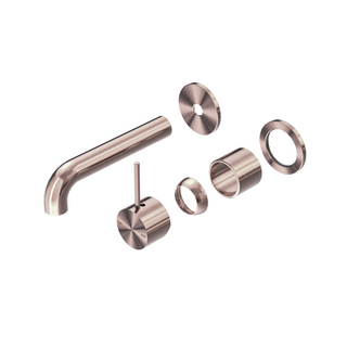 MECCA WALL BASIN/BATH MIXER SEPARATE BACK PLATE HANDLE UP 185MM TRIM KITS ONLY B