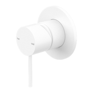 MECCA SHOWER MIXER 80MM PLATE TRIM KITS ONLY MATTE WHITE