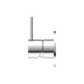 MECCA SHOWER MIXER HANDLE UP 80MM PLATE TRIM KITS ONLY CHROME