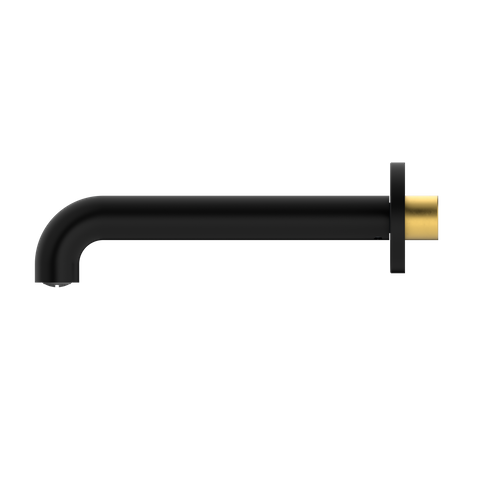 MECCA BASIN/BATH SPOUT ONLY 185MM MATTE BLACK