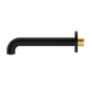 MECCA BASIN/BATH SPOUT ONLY 185MM MATTE BLACK