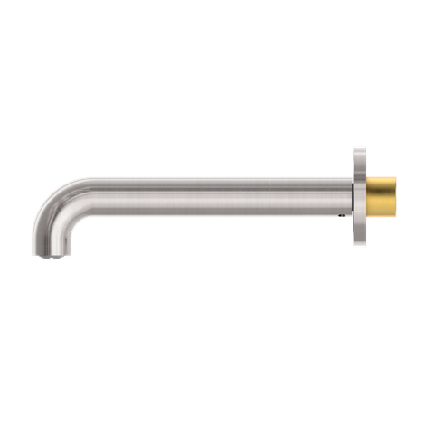 MECCA BASIN/BATH SPOUT ONLY 185MM BRUSHED NICKEL