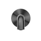 MECCA BASIN/BATH SPOUT ONLY 160MM GRAPHITE