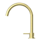 MECCA HOB BASIN MIXER ROUND SWIVEL SPOUT BRUSHED GOLD