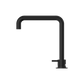 MECCA HOB BASIN MIXER SQUARE SWIVEL SPOUT MATTE BLACK