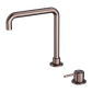 MECCA HOB BASIN MIXER SQUARE SWIVEL SPOUT BRUSHED BRONZE