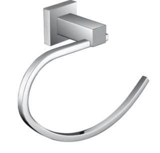 Savanna Square Chrome Towel Ring