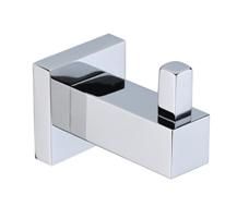 Savanna Square Chrome Robe Hook Single