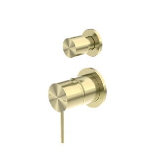 MECCA SHOWER MIXER WITH DIVERTOR SEPARATE BACK PLATE TRIM KITS ONLY BRUSHED GOLD