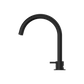 MECCA HOB BASIN MIXER ROUND SWIVEL SPOUT MATTE BLACK