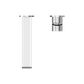 BIANCA WALL BASIN/BATH MIXER SEPARATE BACK PLATE 187MM TRIM KITS ONLY CHROME