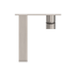 BIANCA WALL BASIN/BATH MIXER 230MM TRIM KITS ONLY BRUSHED NICKEL