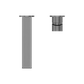 BIANCA WALL BASIN/BATH MIXER SEPARATE BACK PLATE 230MM TRIM KITS ONLY GUN METAL