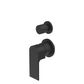 BIANCA SHOWER MIXER WITH DIVERTOR SEPARATE BACK PLATE TRIM KITS ONLY MATTE BLACK