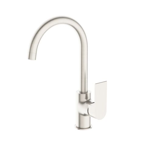 BIANCA KTICHEN MIXER GOOSENECK SPOUT BRUSHED NICKEL