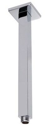 Savanna Square Chrome Ceiling Dropper 450mm