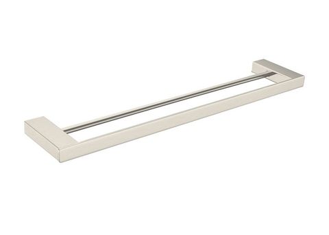 CELIA DOUBLE TOWEL RAIL 800MM BRUSHED NICKEL