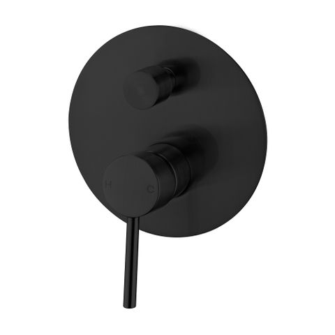 DOLCE SHOWER MIXER WITH DIVERTOR TRIM KITS ONLY MATTE BLACK