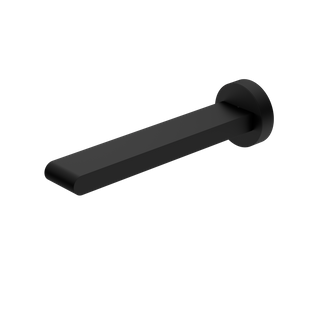 BIANCA FIXED BATH SPOUT ONLY 200MM MATTE BLACK