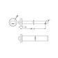BIANCA FIXED BATH SPOUT ONLY 200MM BRUSHED NICKEL