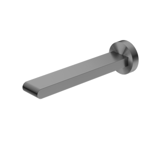 BIANCA FIXED BATH SPOUT ONLY 200MM GUN METAL