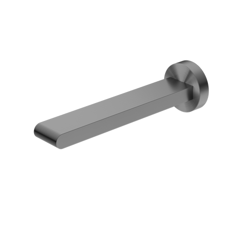 BIANCA FIXED BATH SPOUT ONLY 200MM GUN METAL