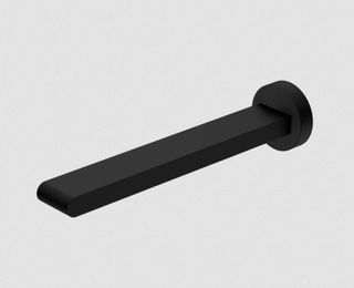 BIANCA FIXED BASIN/BATH SPOUT ONLY 240MM MATTE BLACK