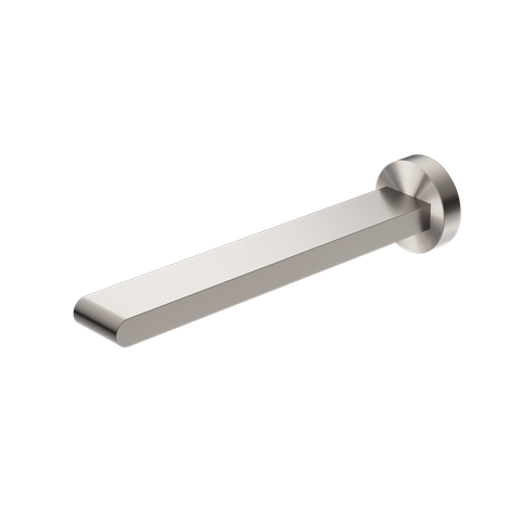 BIANCA FIXED BASIN/BATH SPOUT ONLY 240MM BRUSHED NICKEL