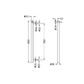 HEATED VERTICAL TOWEL RAIL MATTE WHITE