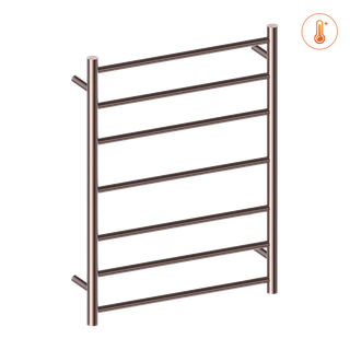 HEATED TOWEL LADDER BRUSHED BRONZE