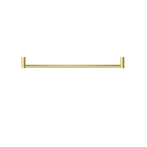 NEW MECCA SINGLE TOWEL RAIL 600MM BRUSHED GOLD