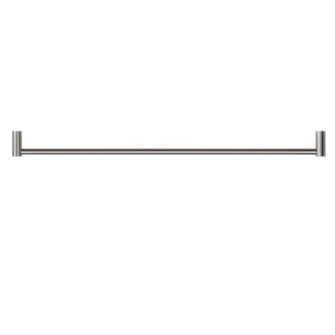 NEW MECCA SINGLE TOWEL RAIL 800MM BRUSHED NICKEL