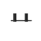 NEW MECCA TOILET ROLL HOLDER MATTE BLACK