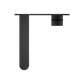 ECCO WALL BASIN/BATH MIXER TRIM KITS ONLY MATTE BLACK