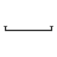 DOLCE SINGLE TOWEL RAIL 700MM MATTE BLACK