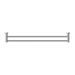 CLASSIC DOUBLE TOWEL RAIL 800MM CHROME