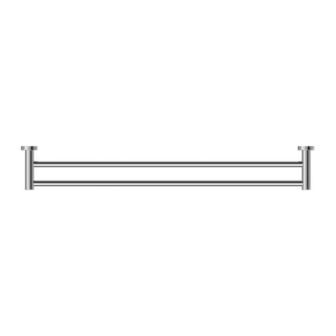 CLASSIC DOUBLE TOWEL RAIL 800MM CHROME