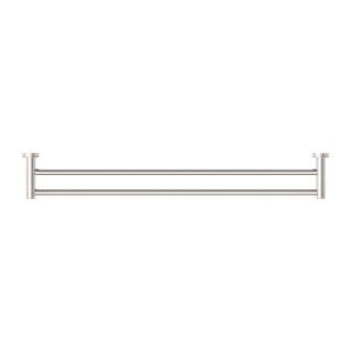 CLASSIC DOUBLE TOWEL RAIL 800MM BRUSHED NICKEL