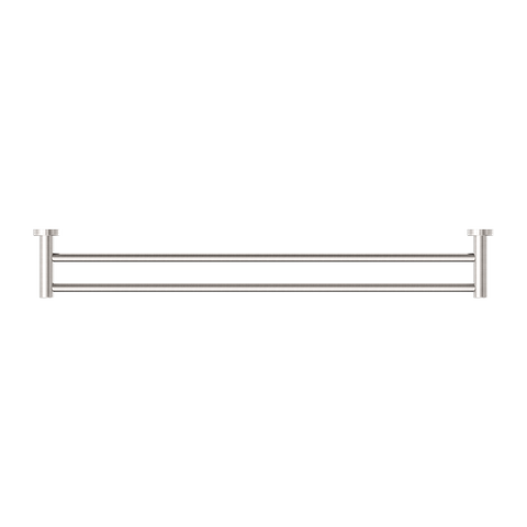 CLASSIC DOUBLE TOWEL RAIL 800MM BRUSHED NICKEL