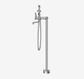 YORK FREESTANDING BATH SET WITH METAL HAND SHOWER CHROME