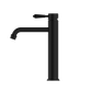 YORK STRAIGHT TALL BASIN MIXER WITH METAL LEVER MATTE BLACK