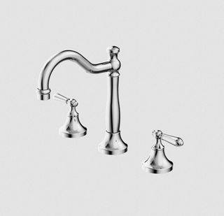 YORK BASIN SET WITH METAL LEVER CHROME