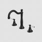 YORK BASIN SET WITH WHITE PORCELAIN LEVER MATTE BLACK